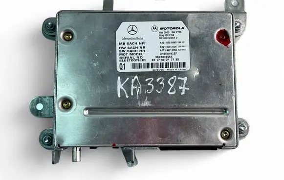 Mercedes-Benz S W221 Bluetooth control unit module A2218708685