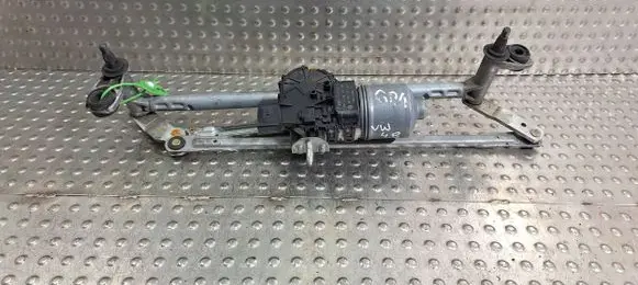 Front wiper linkage and motor