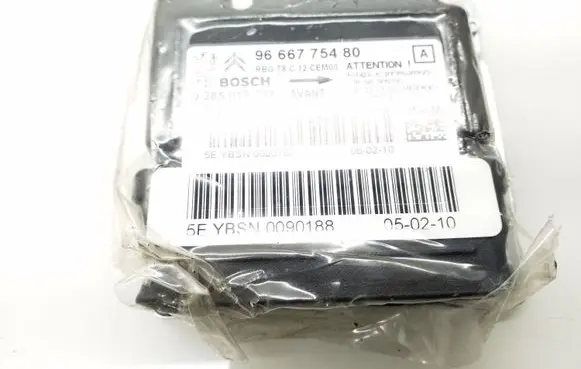 Peugeot 3008 I Airbag control unit/module 9666775480