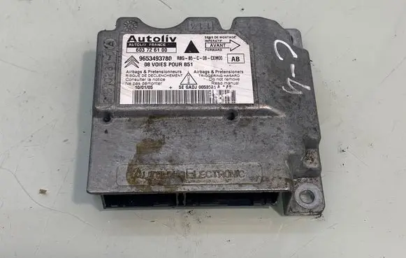 Citroen C4 I Airbag control unit/module 9653493780 603726100 216102810
