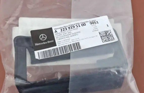Mercedes-Benz S W223 Front driver seat rail trim A2239195100
