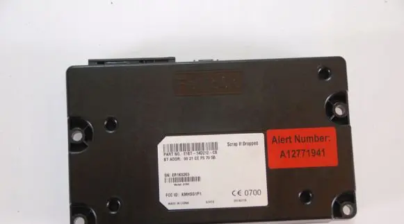 Ford Ecosport Bluetooth control unit module E1BT14D212CB