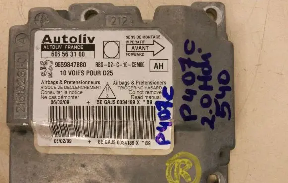Peugeot 407 Airbag control unit/module 9659847880 606563100
