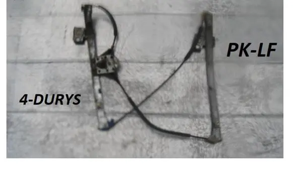 Volkswagen Golf III Front door manual window regulator 1H0837401