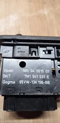 Volkswagen Sharan Light switch 7M1941531E 98504051507 95VW13K196BB