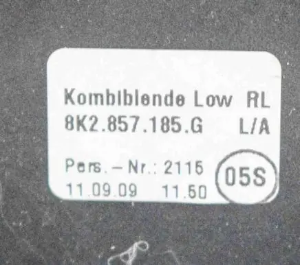 Audi A4 S4 B8 8K Interior decorative trim set 