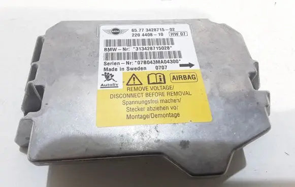Mini One - Cooper Coupe R56 Airbag control unit/module 6577342871502 220440810