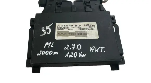 Mercedes-Benz ML W163 Gearbox control unit/module A0255452632 2094969 5WK33866