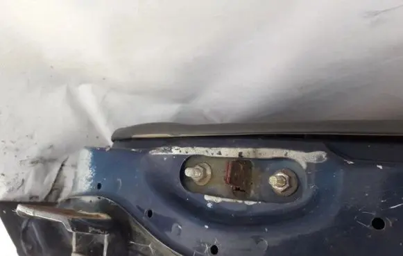 Rear door check strap stopper