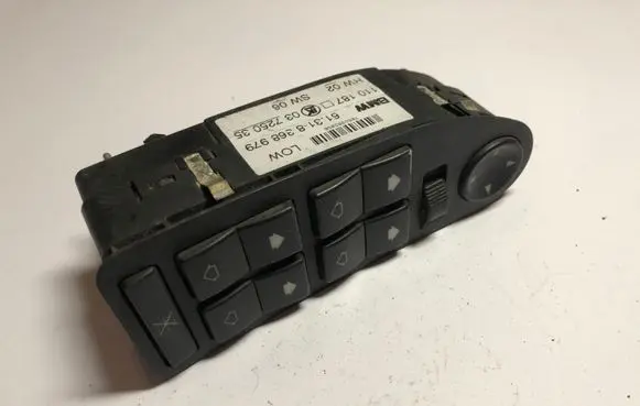 BMW 5 E39 Electric window control switch 8368979 110187 03725035
