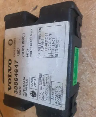Volvo S40, V40 Immobilizer control unit/module 30862223 30864647 F005V00060
