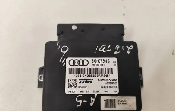 Audi A5 8T 8F Hand brake control module 8K0907801C 32620021 A2C53095155