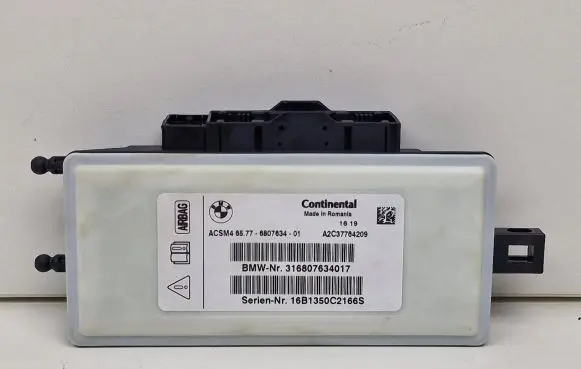 BMW 6 F12 F13 Airbag control unit/module 6807634 316807634017 A2C37764209
