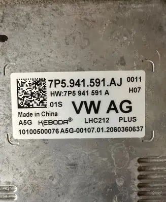 Volkswagen Golf VII Headlight ballast module Xenon 7P5941591