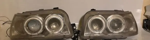 Renault Clio I Headlights/headlamps set 