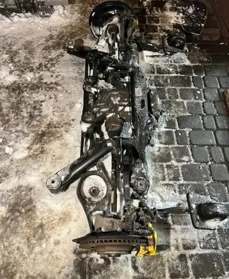 Audi A3 S3 A3 Sportback 8P Rear axle beam with reductor MMK