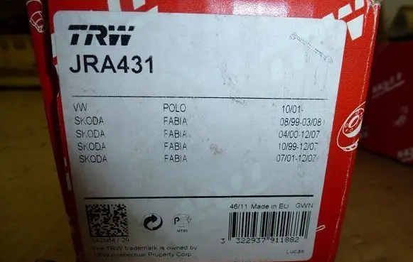 Skoda Fabia Mk1 (6Y) Steering tie rod JRA431