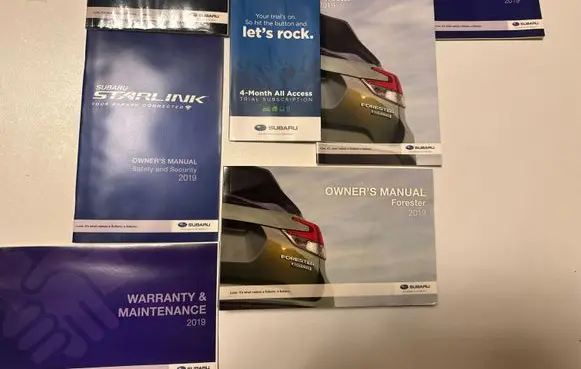 Subaru Forester SK Owners service history hand book 