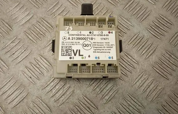 Mercedes-Benz S W222 Door control unit/module A2139000718