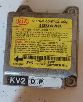 KIA Carnival Airbag control unit/module 0K55677F0A G15011