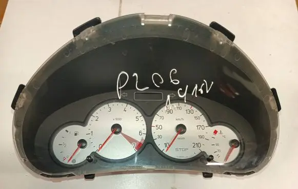 Peugeot 206 Speedometer (instrument cluster) 9655976380