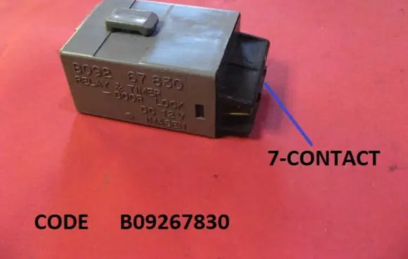 Mazda 323 F Central locking relay B09267830