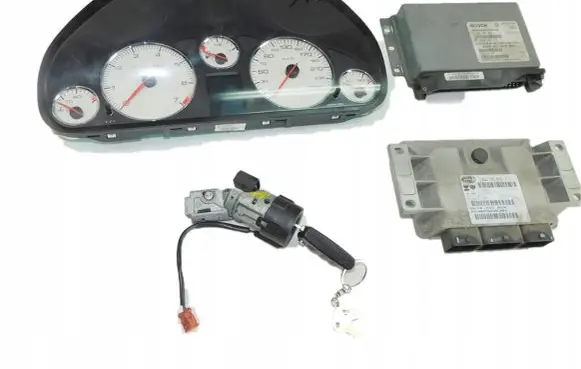 Peugeot 407 Engine ECU kit and lock set 9654793180