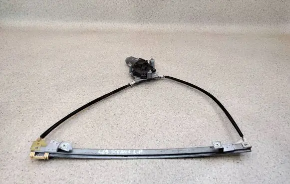 Renault Scenic I Front door window regulator with motor 400733B 114145