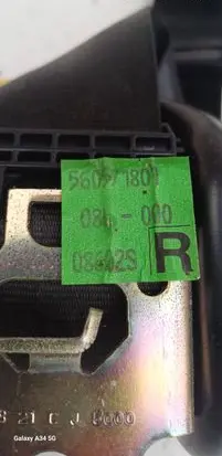 Audi A6 S6 C5 4B Front seatbelt 560571801
