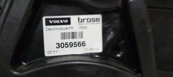 Volvo V40 Front door window regulator with motor 3059566