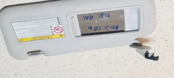 Mazda 3 II Sun visor J48JL