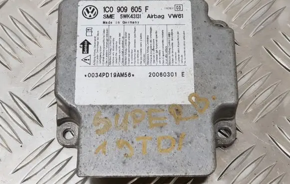 Skoda Superb B5 (3U) Airbag control unit/module 1C0909605F