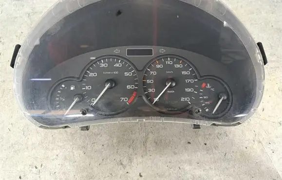 Peugeot 206 Speedometer (instrument cluster) 9651740180