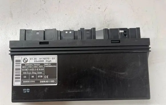 BMW 5 E60 E61 Comfort/convenience module 9176070 5WK49110D