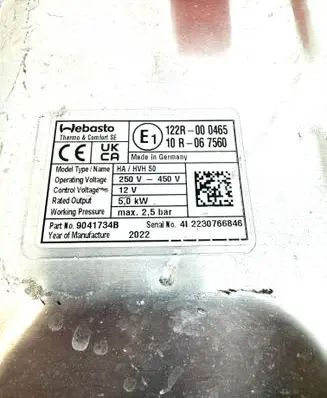 Volvo XC60 Auxiliary heating control unit/module 9041734B 2230766846 122R000465