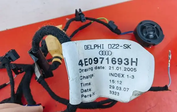 Audi A8 S8 D3 4E Rear door wiring loom 4E0971693H