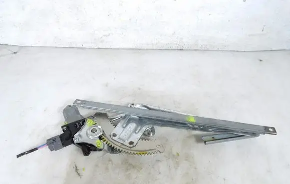 Rear door window regulator with motor
