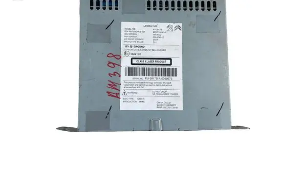 Peugeot 508 II CD/DVD changer 9807729080