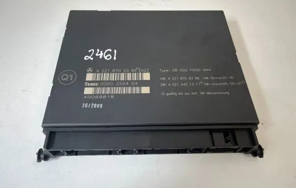 Mercedes-Benz S W221 Seat control module A2218702086