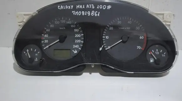 Volkswagen Sharan Speedometer (instrument cluster) 7M0919861P