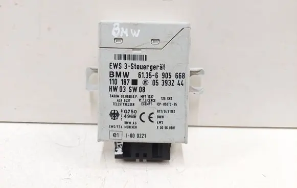 BMW 5 E39 Immobilizer control unit/module 61356905668 6905668 05393244