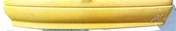 Opel Astra G Rear bumper Geltona