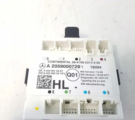 Mercedes-Benz C W205 Door control unit/module