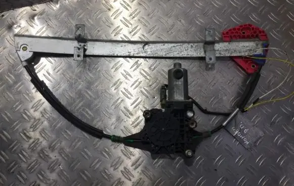 Sliding door window regulator with motor