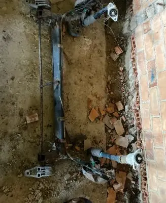 Rear axle beam