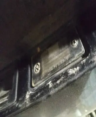 Volkswagen Touareg I Number plate light