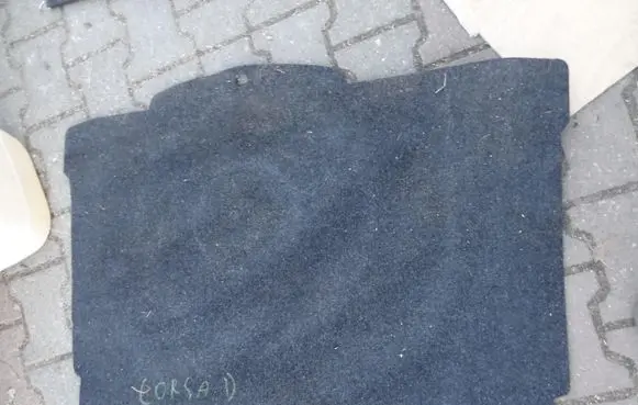 Opel Corsa D Trunk/boot floor carpet liner 13214990