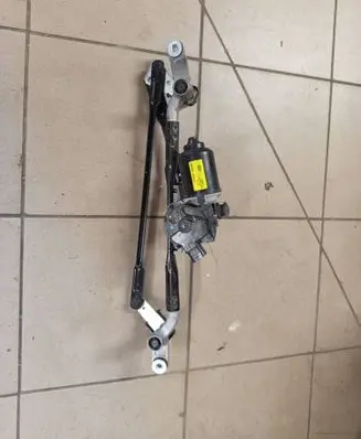 Front wiper linkage and motor