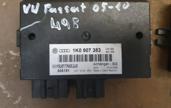 Volkswagen PASSAT B6 Tow bar trailer control unit/module 1K0907383 506151