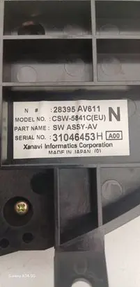 Nissan Primera Head unit multimedia control 28395AV011 31046453
